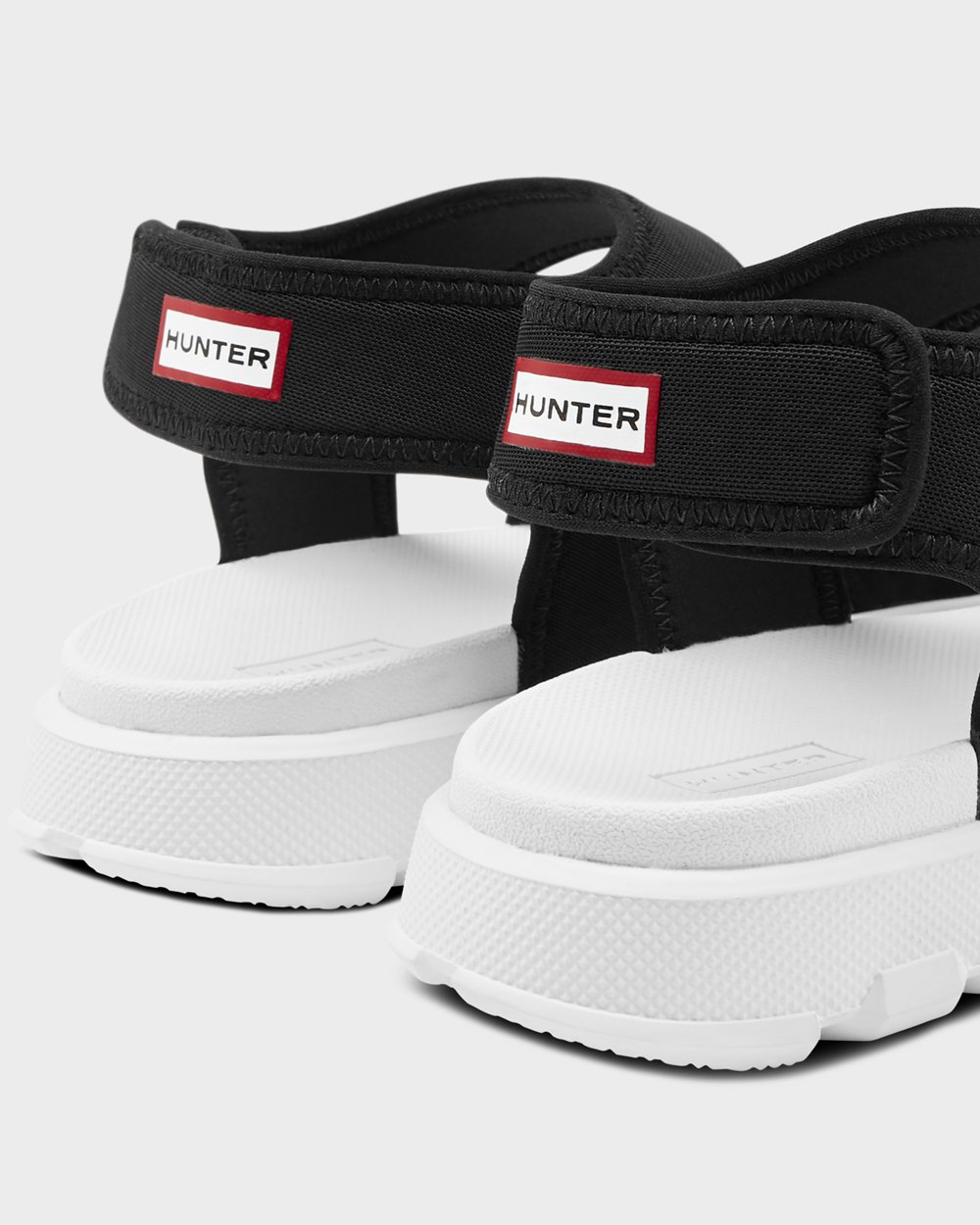 Sandalias Hunter Hombre Negras Original Outdoor Walking 970614-JBQ